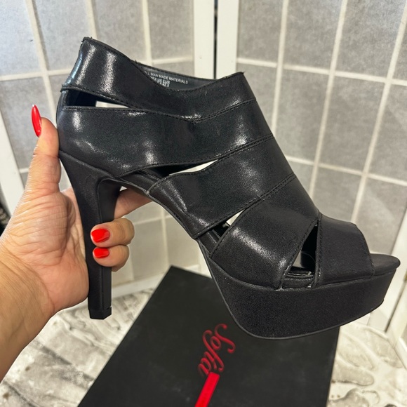 Sofia black high heels size 10 new - Picture 2 of 7